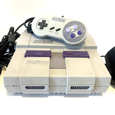 Super Nintendo SNES SNS-001 Console Controller & Cable Clean Tested & Working