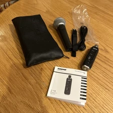 Shure SM58 Dynamic Microphone w/ X2U Audio Interface with case EUC