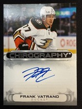 2023-24 SP Authentic Chirography Frank Vatrano Auto #C-FV Anaheim Ducks