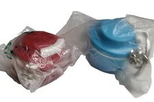 NEW Tupperware Lot of Chop n Prep Keychains in Blue and Red