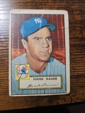 1952 Topps Set-Break #215 Hank Bauer LOW GRADE New York Yankees