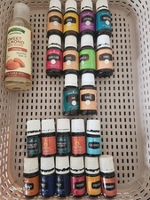 Young Living Essential Oils, Mixed Lot Of 21 Bottles, New Used, See Pics