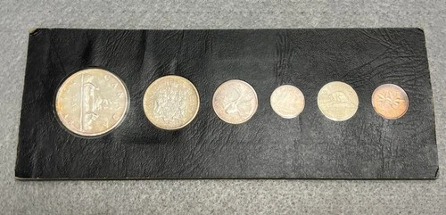 1959 Canada Silver Proof Like Set 6 Coins In Cardboard Holder