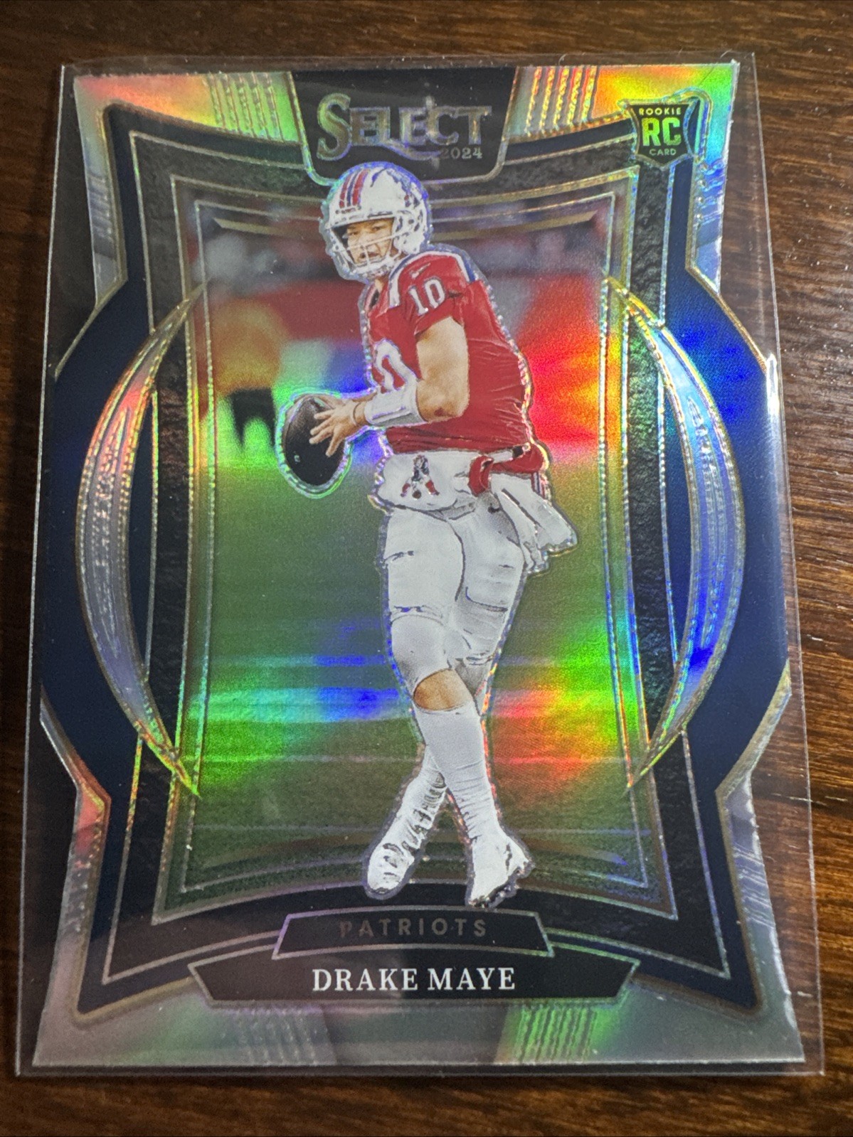 2024 Panini Select - Concourse Drake Maye #27 Silver Prizm Die-Cut (RC)