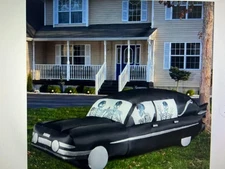 Spirit Halloween Hearse Airblown Inflatable 14' Long Halloween Decoration NEW!