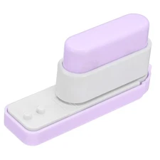 5 Hole Paper Punch Metal Hole Puncher 5 Sheet Capacity Adjustable, Purple