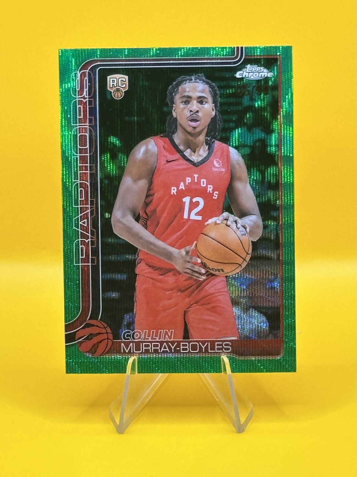 2025-26 Topps Chrome - Collin Murray-Boyles #259 Green RayWave /99 Raptors 🔥