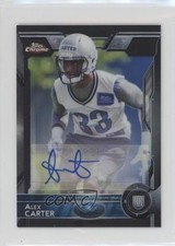 2015 Topps Chrome Mini Rookies Black Refractor 15/25 Alex Carter #161 Auto 2r8