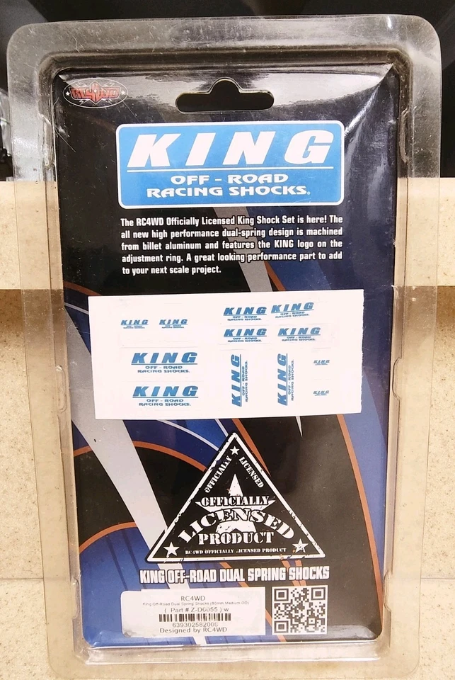 King Off-Road Dual Spring Shocks 80mm 1:10 scale RC4WD #Z-D0035 - Image 2 of 2