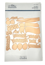 Spellbinders Club Large Die of the Month May 2023 BALLOONS & BIRTHDAY WISHES