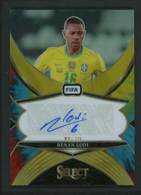 2024-25 RENAN LODI 06/25 AUTO PANINI SELECT FIFA TIE-DYE AUTOGRAMME