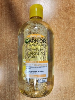 2 Pack: Garnier SkinActive Micellar Cleansing Water, Brightening 23.7 oz ea E3C