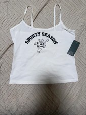 Wild Fable white sporty season tank top Size S