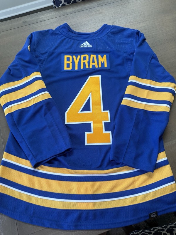 Bowen Byram Buffalo Sabres Adidas home jersey, Size 52