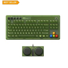 Retro 87 Mechanical Gaming Keyboard with RGB Backlight and Wireless Connectivity