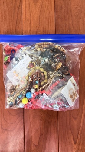 5 Pounds Mystery Jewelry Lot Vintage Costume Modern Wearable Craft
