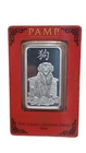 2018 Pamp Lunar Dog Silver Bar - 1 Oz