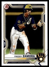 2021 Bowman Prospects Freddy Zamora Milwaukee Brewers #BP-2