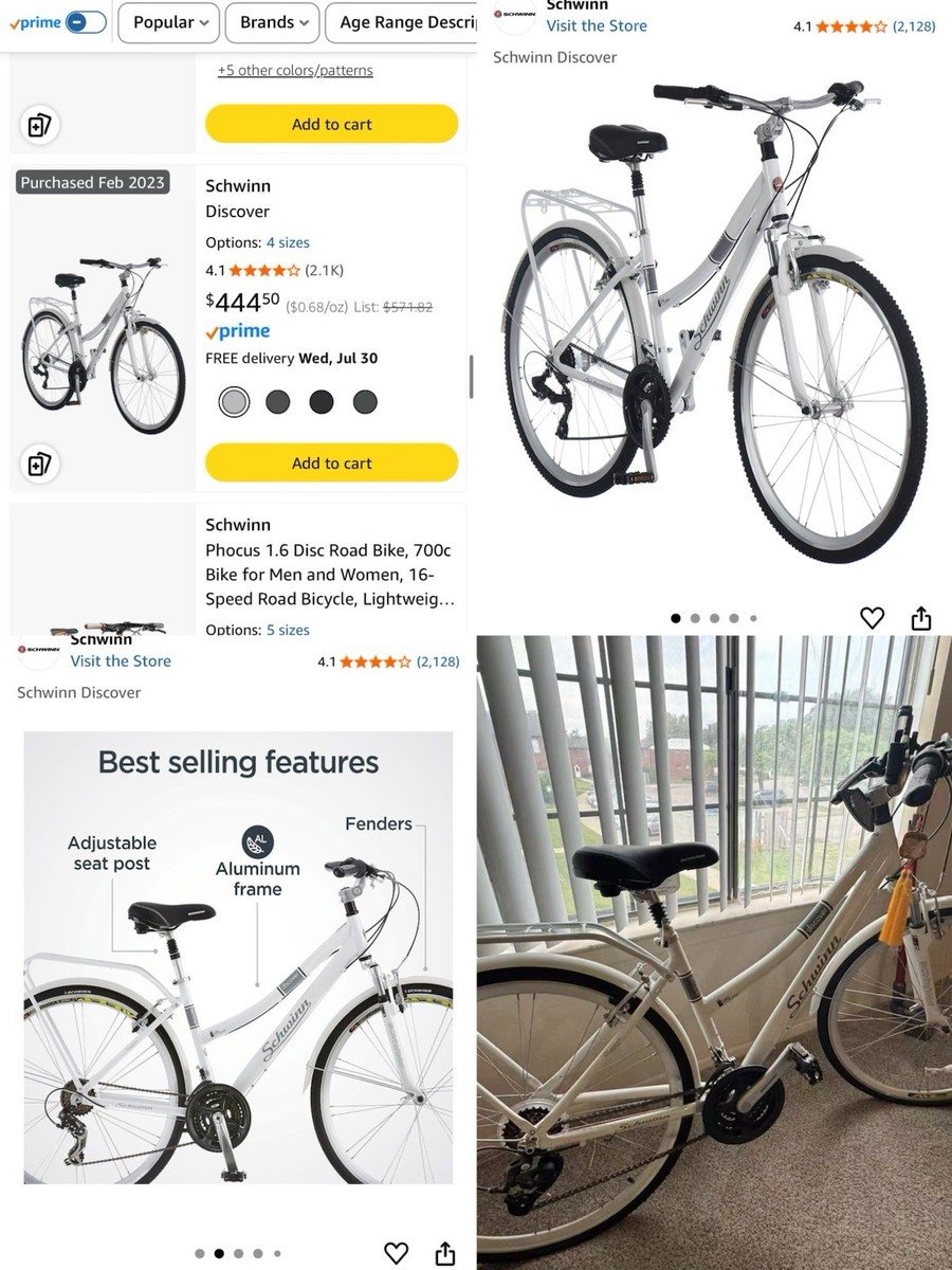 Schwinn Discover 21-Speed Hybrid Bike - Black (S5396) | eBay