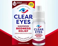 Clear Eyes Eye Drops, Maximum Redness Relief 12 Hours 0.5 Fl. Oz.
