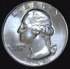 1964-D 25C Washington BU 90% Silver 26uww0204-14