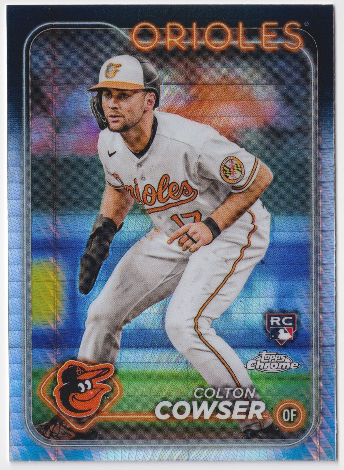 2024 Topps Chrome #278 Colton Cowser Prism Refractors Baltimore Orioles