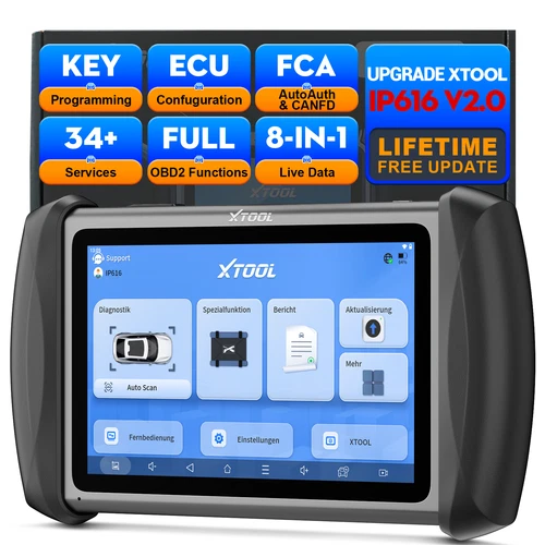 2026 XTOOL IP616 V2.0+ Full System Diagnostic Tool OBD2 Scanner Key Programmer - product listing photo