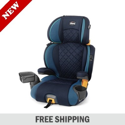 Chicco KidFit Zip Plus 2-in-1 Booster Car Seat Seascape Highback Backless New