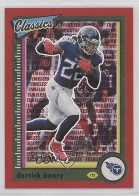 2022 Panini Classics Timeless Tributes Red 8/75 Derrick Henry #96 o7m