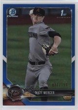 2018 Bowman Draft Chrome Blue Refractor 31/150 Matt Mercer #BDC-143 1q5
