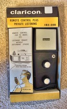 Claricon  #85-500 TV / Radio Remote Control; with Original Box & Clear Cover