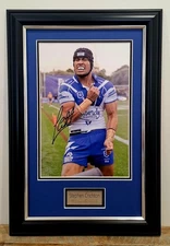 Stephen Crichton Canterbury Bulldogs Action Photo Framed Memorabilia