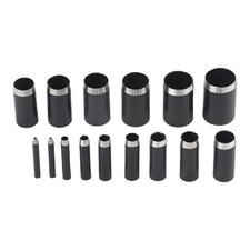 15pcs Leather Hole Punch Tool Round One Hole Dies Steel for Shoemakers