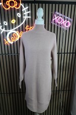 Express Sweater Dress XS Pink Solid Mock Neck Long Sleeve Knee Knit Pullover