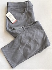 Dockers Men's Gray Casual Pants Comfort Waistband Stretch Button Zip