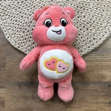 Care Bear Love A Lot Bear Plush Stuffed Animal 10" Basic Fun