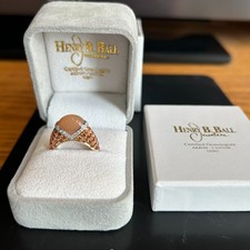 Natural Orange Sapphire & Diamond Moonstone 1...