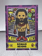 2025 Topps WWE X Bape Roman Reigns Purple Camo Baby Milo #/75