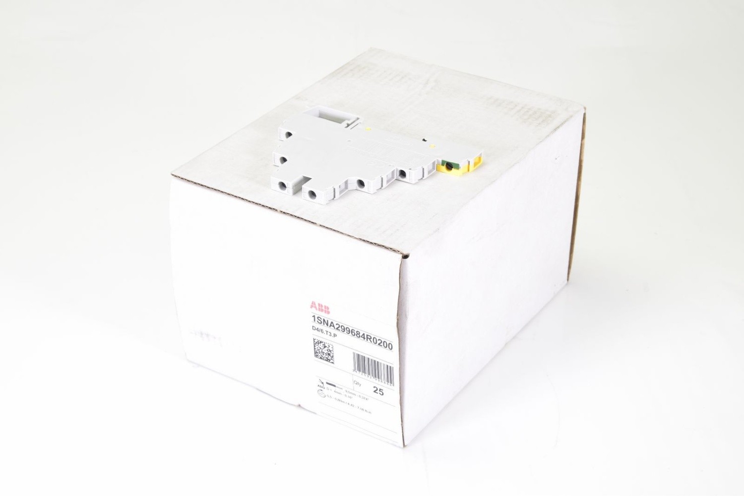 ABB 1SNA299684R0200, D4/6.T3.P, Terminal Block, (1PU=25Pcs.)