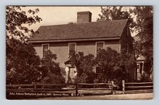 Quincy MA-Massachusetts John Adams Birthplace Vintage Postcard Standard Postal