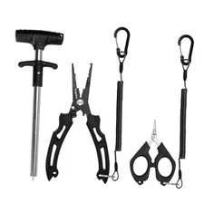 Fishing Tool Kit, Fishing Pliers Stainless Steel Fishing Line Cutter Braid 