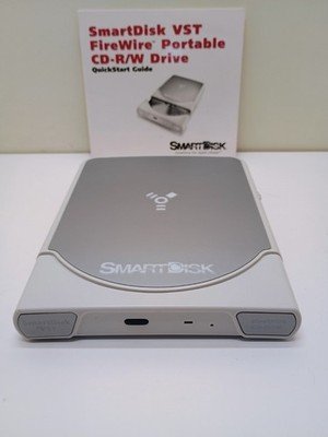 Vintage smartdisk VST Firewire Portable cd/r/w 8x8x24