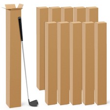 10 Pcs 4 x 4 x 40 Inch Golf Club Shipping Boxes 4L x 4W x 40H Tall Corrugated...