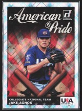 2019 Donruss #AP12 Jake Agnos American Pride Diamond