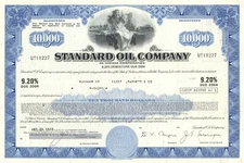 Standard Oil Co. - 1970's dated Oil Bond - Lady Vignette - Various Denominatio