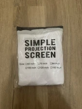 Simple Projection Screen 100 Inch 16:9 Aspect Ratio