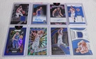 Jalen Brunson, Josh Hart, Patrick Ewing, Knicks RC jsy auto Prizm SP (37)