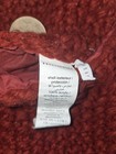Pottery Barn Red Knit With White Fur Button Pillow Cover 20x20 — photo 3