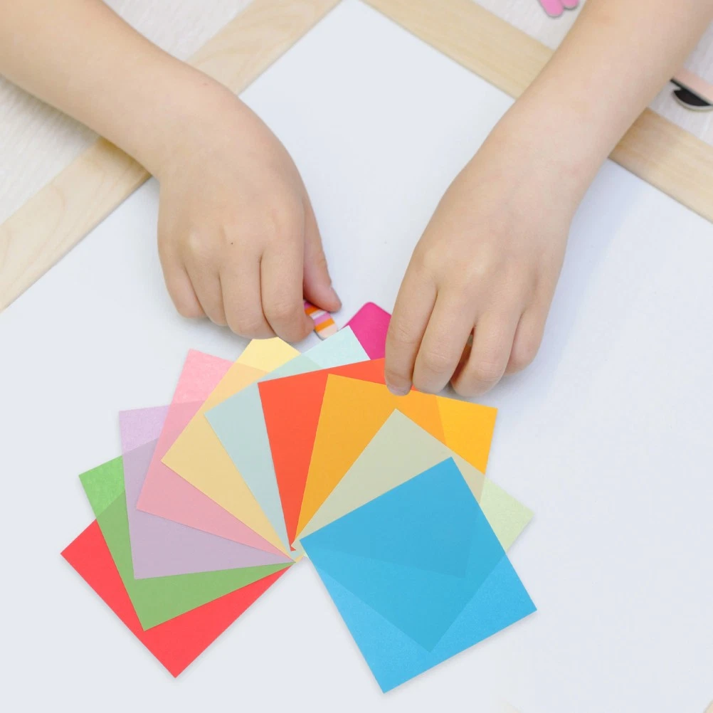 Juego de 200 piezas de papel decorativo plegable para cortes de papel hágalo usted mismo y fabricación artesanal