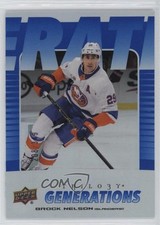 2023-24 Upper Deck Trilogy Generations Blue 208/349 Brock Nelson #TG-19B 6o3
